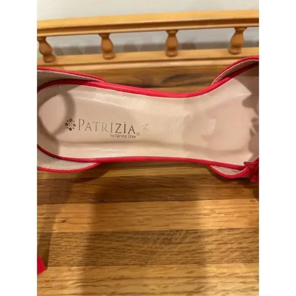 Patricia By Spring Step Women's Tomika Floral Block Heel Sandals Red Size 9.5 - Picture 5 of 7